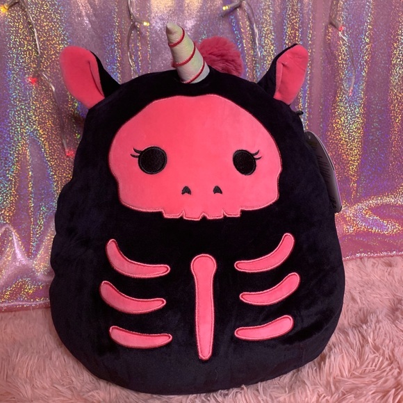 skeleton unicorn plush